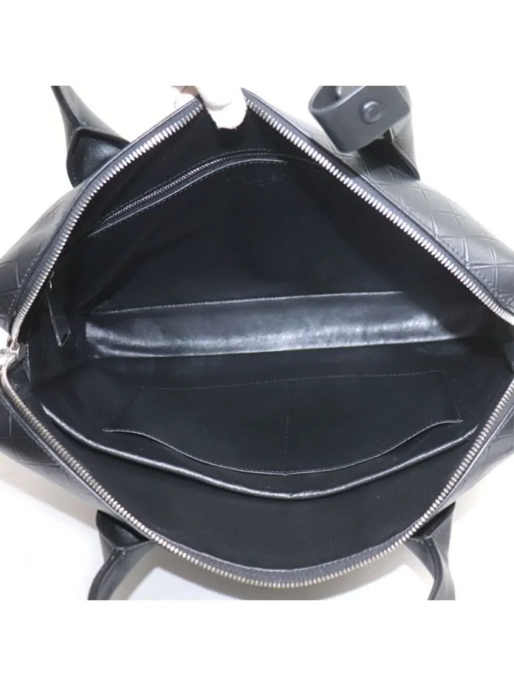 Bottega Veneta Embossed Business Black Briefcase
